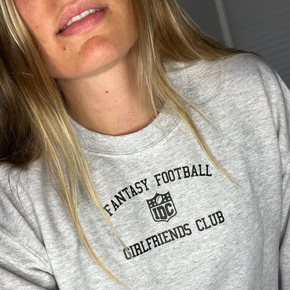 NWT Fantasy Football Girlfriends Club Crewneck Sweater - Picture 1 of 5